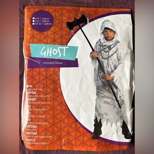 New Ghost Hooded Robe Kids Costume